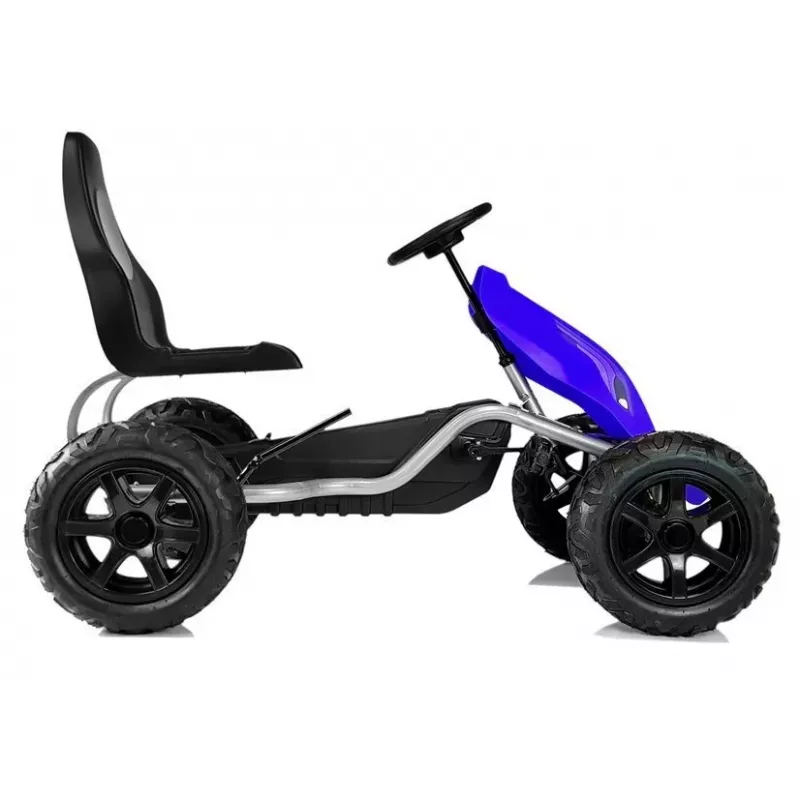 LEAN CARS Pedal Go Kart B012 Inflatable Wheels Blue