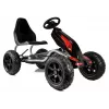 LEAN CARS Gokart B012 Inflatable Tires Black Pedal Go-Kart for Kids 3-8 Years