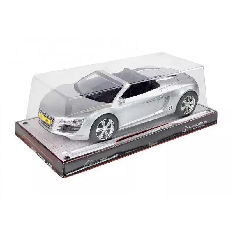 LEAN TOYS Modelis Automobilio Kabrioletas Sidabrinis 1:18