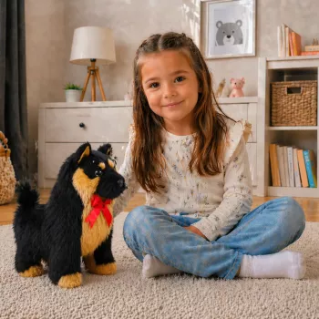 LEAN TOYS Interactive German Shepherd Dog Moves, Barks