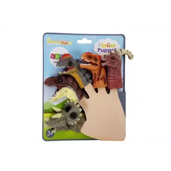 LEAN TOYS Finger Puppets Dinozaurai 5 vnt.