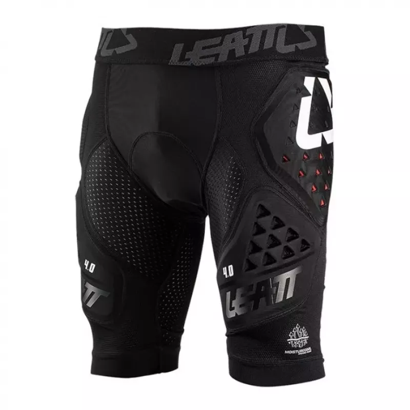 LEATT Impact Shorts 3DF 4.0 Apsauginiai Šortai, Dydis M, Juodi