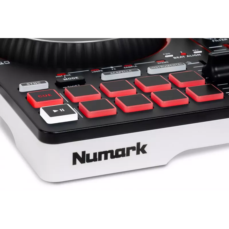 Numark Party Mix MKIII DJ valdiklis su įmontuotais garsiakalbiais ir šviesų šou