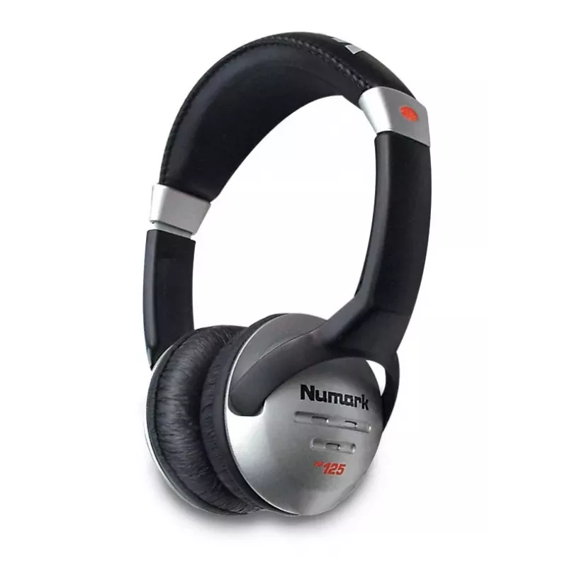 Numark HF125 DJ ausinės – uždengtos, 40 mm tvarkyklės, juodos
