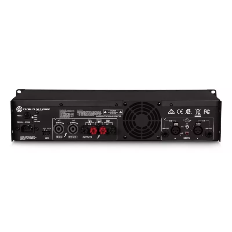 Crown XLS 2502 dviejų kanalų galios stiprintuvas su DSP