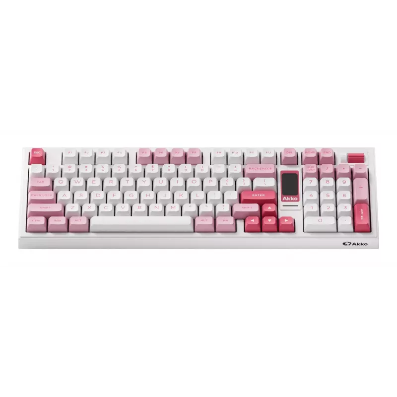 AKKO 5098B Prunus Lannesiana mechaninė klaviatūra, 98 klavišų, trijų režimų, karštai keičiama, RGB, PBT ASA klavišų dangteliai
