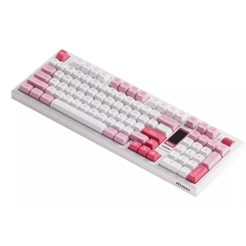 AKKO 5098B Prunus Lannesiana mechaninė klaviatūra, 98 klavišų, trijų režimų, karštai keičiama, RGB, PBT ASA klavišų dangteliai