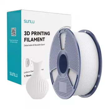 SUNLU PLA Classic White Filament 1.75mm 1KG