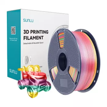 SUNLU PLA+ Silk Filament Rainbow 01 1.75mm 1kg