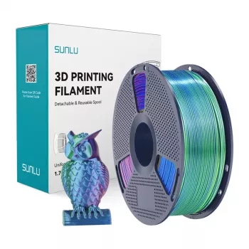 SUNLU PLA+ Silk Tri-Color Filament 1.75mm Blue-Green-Purple 1kg