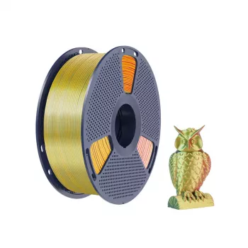 SUNLU PLA+ Silk Tri-Color Filament 1.75mm Raudona Geltona Žalia 1kg