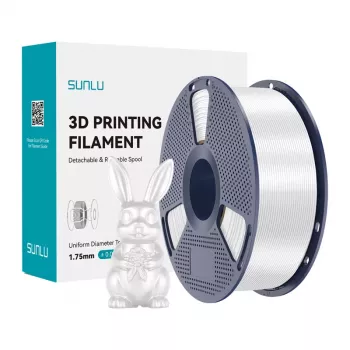 SUNLU PLA+ Silk Filament 1.75 mm White 1 kg