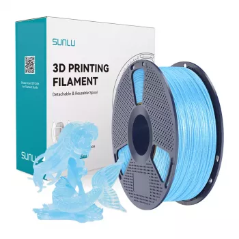 SUNLU PLA Filament (Shiny Blue) 1.75mm 1kg