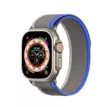 Dux Ducis Sport Velcro Strap for Apple Watch 38/40/41/42mm Grey Blue