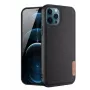 Dux Ducis Fino Dėklas, skirtas Apple iPhone 12 Pro Max, nailono medžiaga, juoda