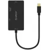 ORICO Mini DisplayPort to HDMI, VGA, DVI Adapter (Juoda)