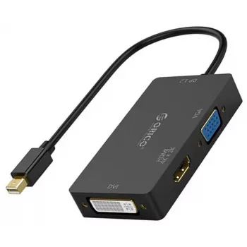 ORICO Mini DisplayPort to HDMI, VGA, DVI Adapter (Juoda)