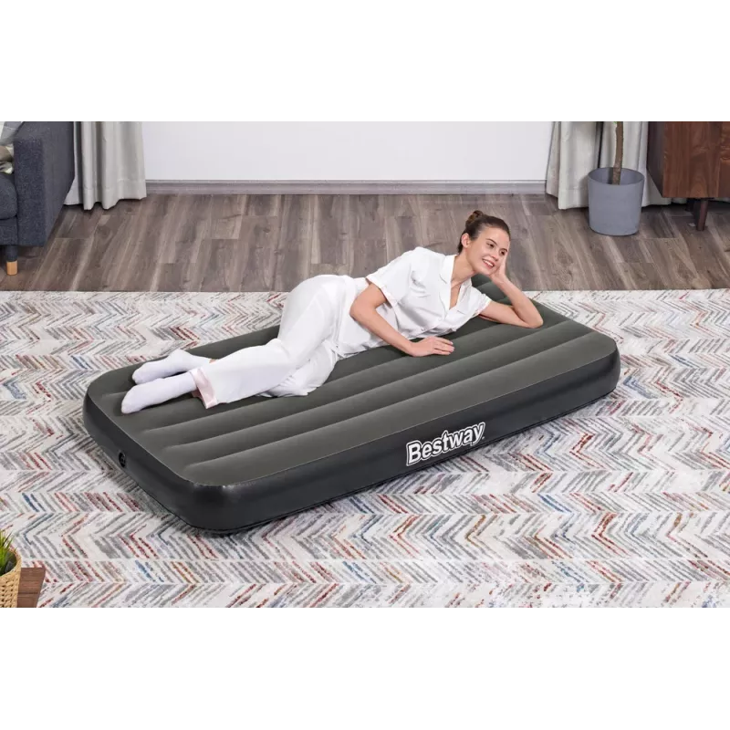 Bestway 21153 Single Inflatable Air Mattress 188x99x25 cm Blue/Grey
