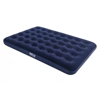 Bestway pripučiamas čiužinys 191 x 137 x 22 cm dvigubas su flokiruotu viršumi ir spiralinėmis sijomis mėlynai pilkas 67002