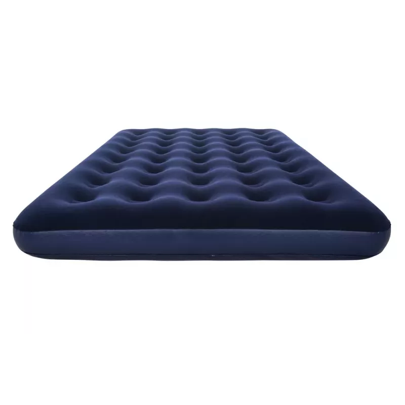 Bestway pripučiamas čiužinys 191 x 137 x 22 cm dvigubas su flokiruotu viršumi ir spiralinėmis sijomis mėlynai pilkas 67002
