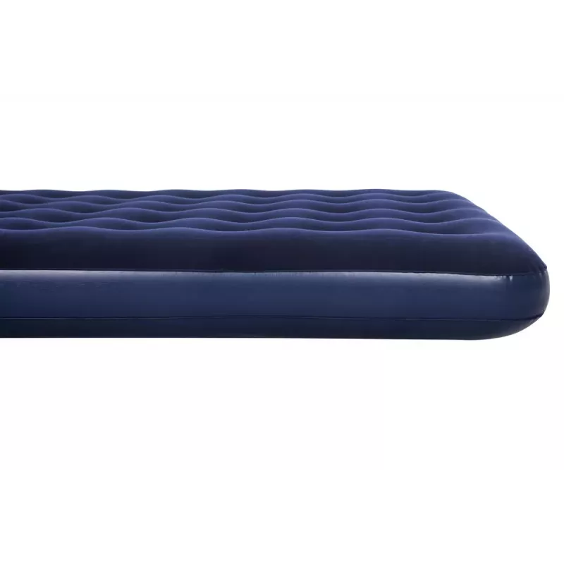 Bestway pripučiamas čiužinys 191 x 137 x 22 cm dvigubas su flokiruotu viršumi ir spiralinėmis sijomis mėlynai pilkas 67002