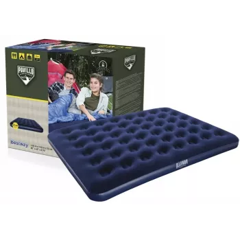 Bestway pripučiamas čiužinys 203 x 152 x 22 cm 67003 Queen Size su flokuotu paviršiumi