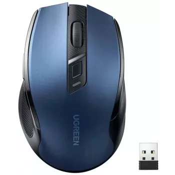 Ugreen MU006 belaidė optinė pelė 2.4GHz / Bluetooth 5.0 4000 DPI - Mėlyna