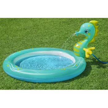Bestway 53114 Inflatable Aquarium Water Play Center su čiuožykla, 239 x 206 x 86 cm