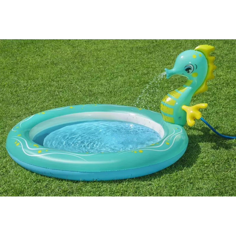 Bestway 53114 Inflatable Aquarium Water Play Center su čiuožykla, 239 x 206 x 86 cm