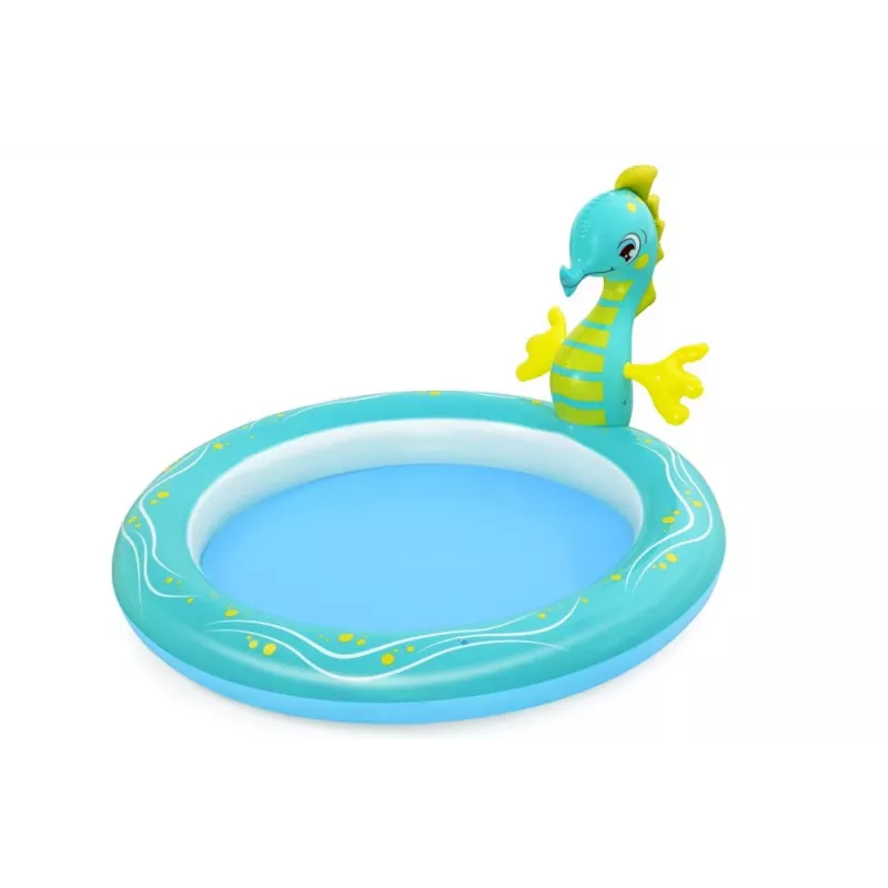 Bestway 53114 Inflatable Aquarium Water Play Center su čiuožykla, 239 x 206 x 86 cm