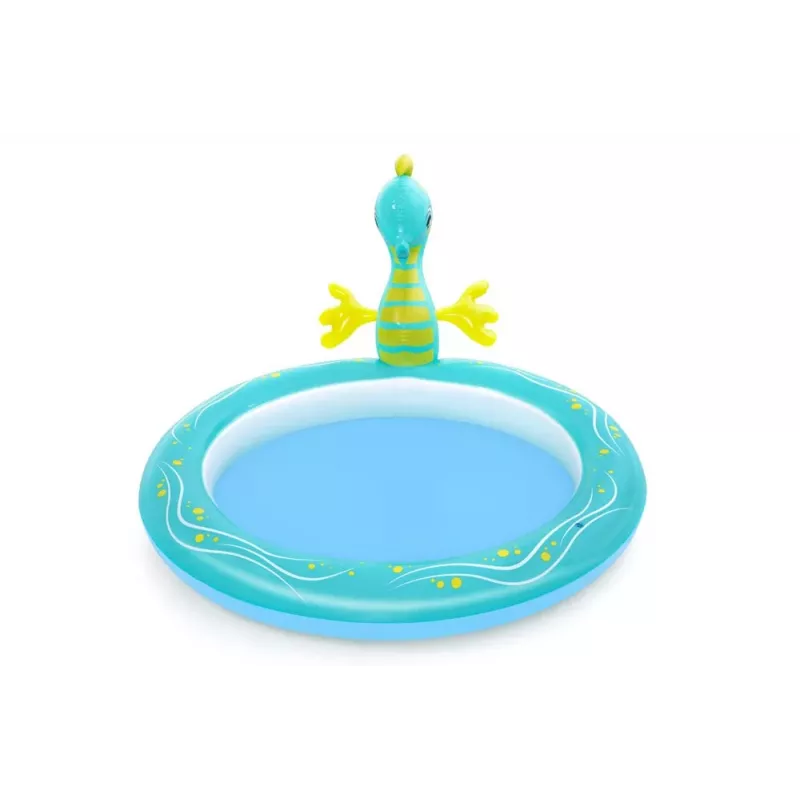 Bestway 53114 Inflatable Aquarium Water Play Center su čiuožykla, 239 x 206 x 86 cm