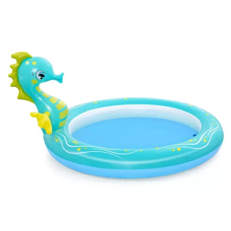 Bestway 53114 Inflatable Aquarium Water Play Center su čiuožykla, 239 x 206 x 86 cm