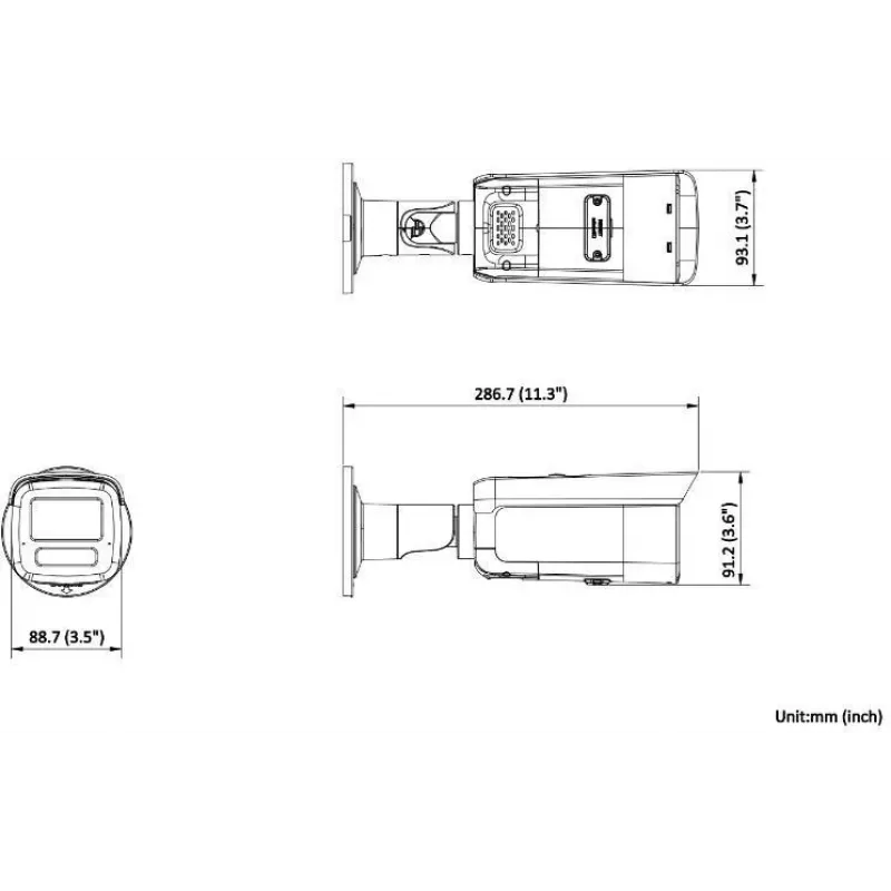 Hikvision DS-2CD2T86G2H-IS2U/SL(2.8mm) 8MP Bullet IP kamera su AcuSense, stroboskopine šviesa ir garso signalu