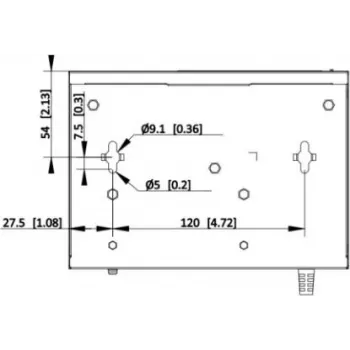 Hikvision DS-XS06-P(O-STD) 6 prievadų nevaldomas PoE+ jungiklis (4 PoE prievadai, 2 Gigabit kylantys ryšiai, 60 W biudžetas, DIN bėgelis)