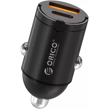 ORICO MR-30-2C-BK-EP 30W Dvigubas USB-C Automobilinis Kroviklis, Juodas