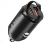 ORICO 60W Dual Port Car Charger with USB-C 30W PD & USB-A 30W QC 3.0 - Black