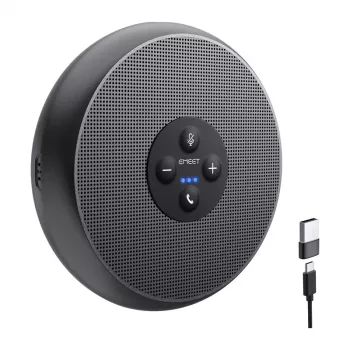 EMEET OfficeCore M1A konferencinis garsiakalbis - USB-C & Bluetooth 5.0, AI triukšmo slopinimas, 360° garso fiksavimas