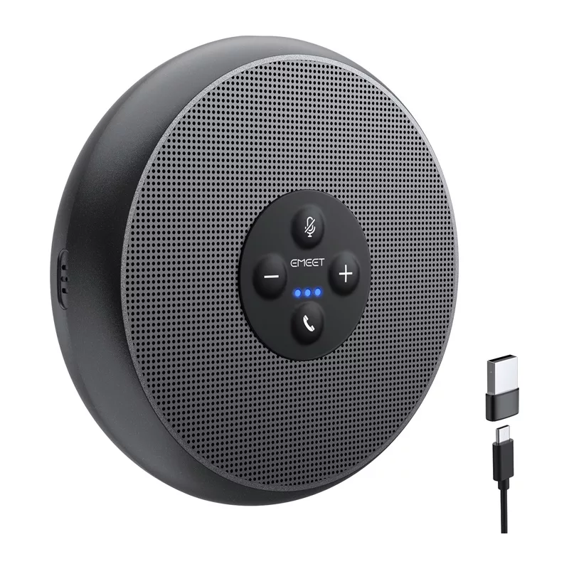 EMEET OfficeCore M1A konferencinis garsiakalbis - USB-C & Bluetooth 5.0, AI triukšmo slopinimas, 360° garso fiksavimas