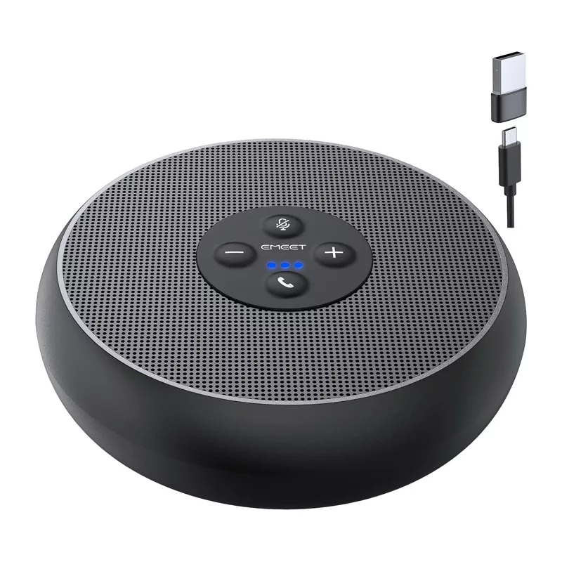 EMEET OfficeCore M1A konferencinis garsiakalbis - USB-C & Bluetooth 5.0, AI triukšmo slopinimas, 360° garso fiksavimas