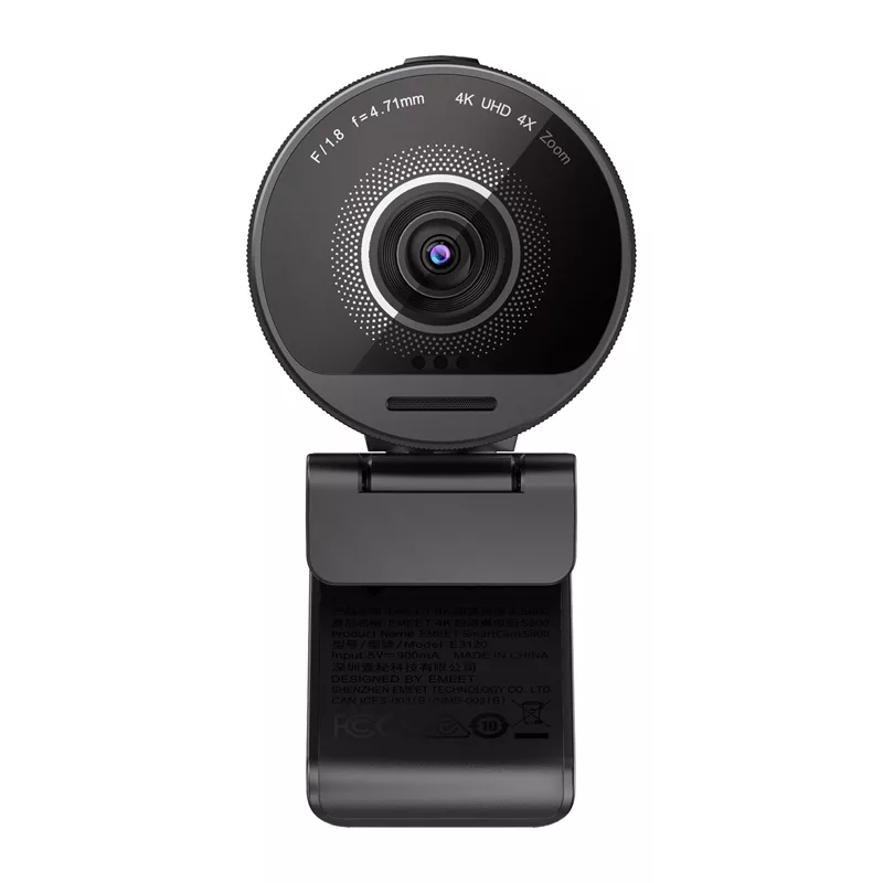 EMEET SmartCam S800 4K UHD Webcam su automatiniu fokusavimu, dviem mikrofonais, privatumo užraktu, USB-C