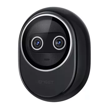 EMEET Piko+ Webcam 4K UHD su automatiniu fokusavimu, dviem mikrofonais, privatumo užsklenda, USB-C, juoda