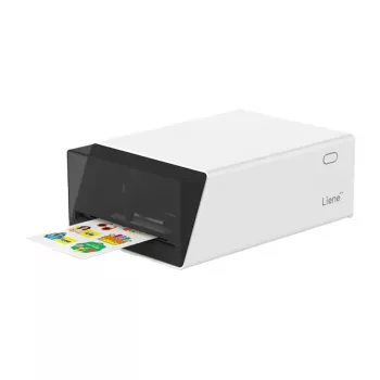 Liene Pix Cut 2-in-1 nešiojamas nuotraukų spausdintuvas - ZINK technologija, Bluetooth 5.0, įmontuotas pjaustytuvas, lipdukų spaudiniai