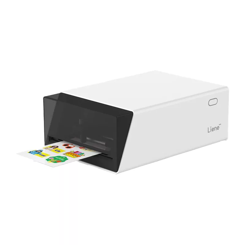 Liene Pix Cut 2-in-1 nešiojamas nuotraukų spausdintuvas - ZINK technologija, Bluetooth 5.0, įmontuotas pjaustytuvas, lipdukų spaudiniai