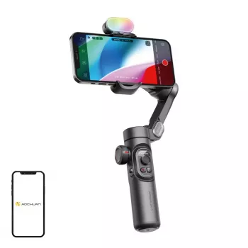 AOCHUAN XE gimbal su RGB apšvietimu (juodas)