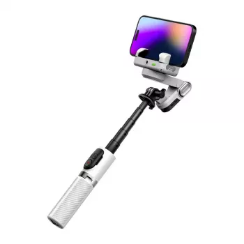 AOCHUAN M1 Pro gimbalas su RGB apšvietimu (baltas)