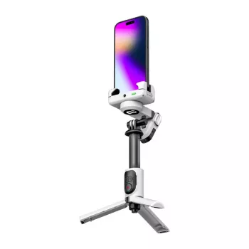 AOCHUAN M1 Pro gimbalas su RGB apšvietimu (baltas)