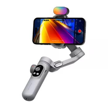 AOCHUAN X Pro 3 ašių gimbal su RGB apšvietimu (pilkas)