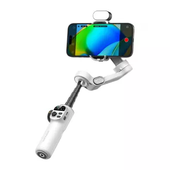 AOCHUAN X2 gimbal su RGB apšvietimu (baltas)