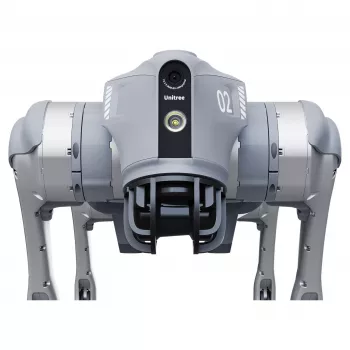 Unitree Go2 Air keturkojis robotas šuo su nuotolinio valdymo pultu
