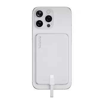 FLEXTALL Zero Power M 5000-S Power Bank 5000 mAh sidabrinis